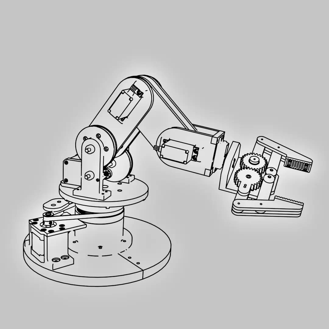 First time playing with stepper motors and servos to make a robot arm using 3D printed parts